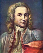 Johann Sebastian Bach en 1718, a los 33 años.