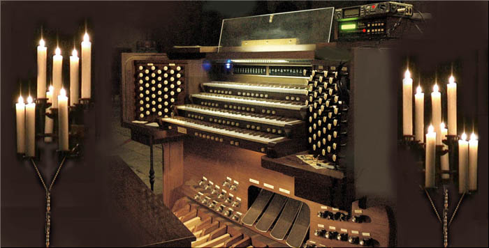  Consola del gran Órgano Allen 
    de la Catedral de Valladolid 