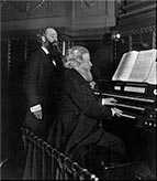  GUILMANT con el organista Clarence Eddy 
    en Nueva York en 1898 con 61 años. 