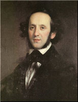    Mendelssohn con 37 años 
  un año antes de su muerte  
